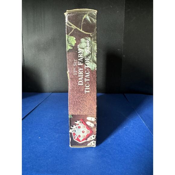 New in Box Tic Tac Toe game Dairy Farm 10 pc set Vintage - Picture 3 of 10